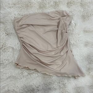 SHEIN Cream Strapless Women's Tube Top